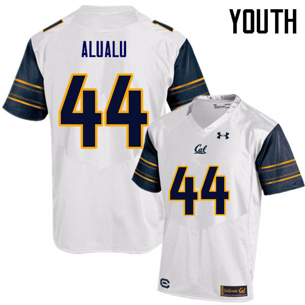 Youth #44 Tyson Alualu Cal Bears (California Golden Bears College) Football Jerseys Sale-White - Click Image to Close